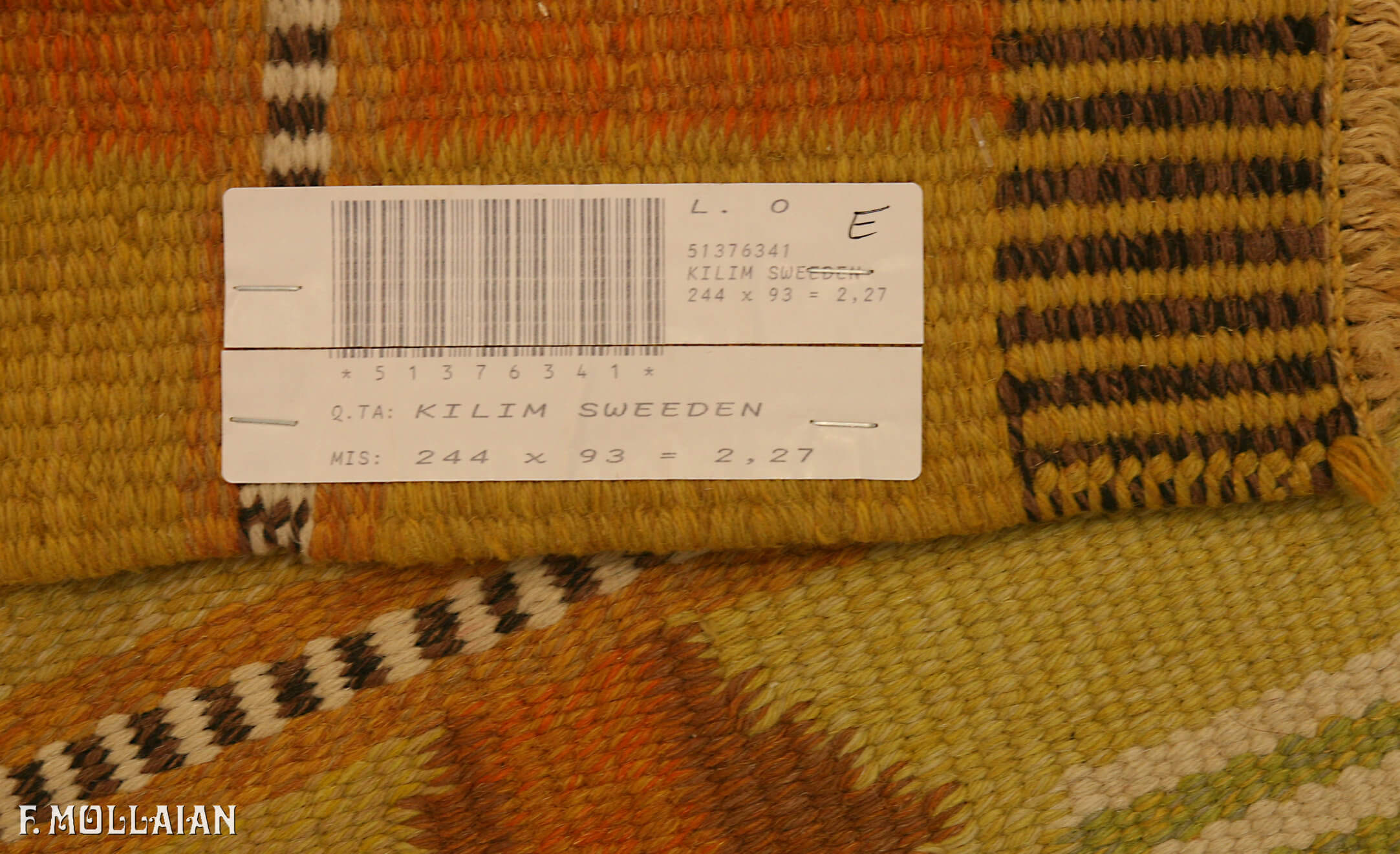 Semi-Antiker Schwedisch Kilim n°:51376341